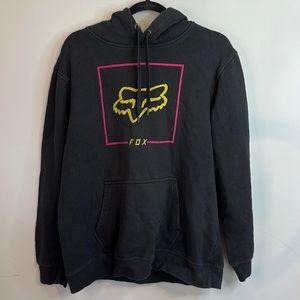 Fox Racing Men’s L Hoodie Pink Yellow Neon